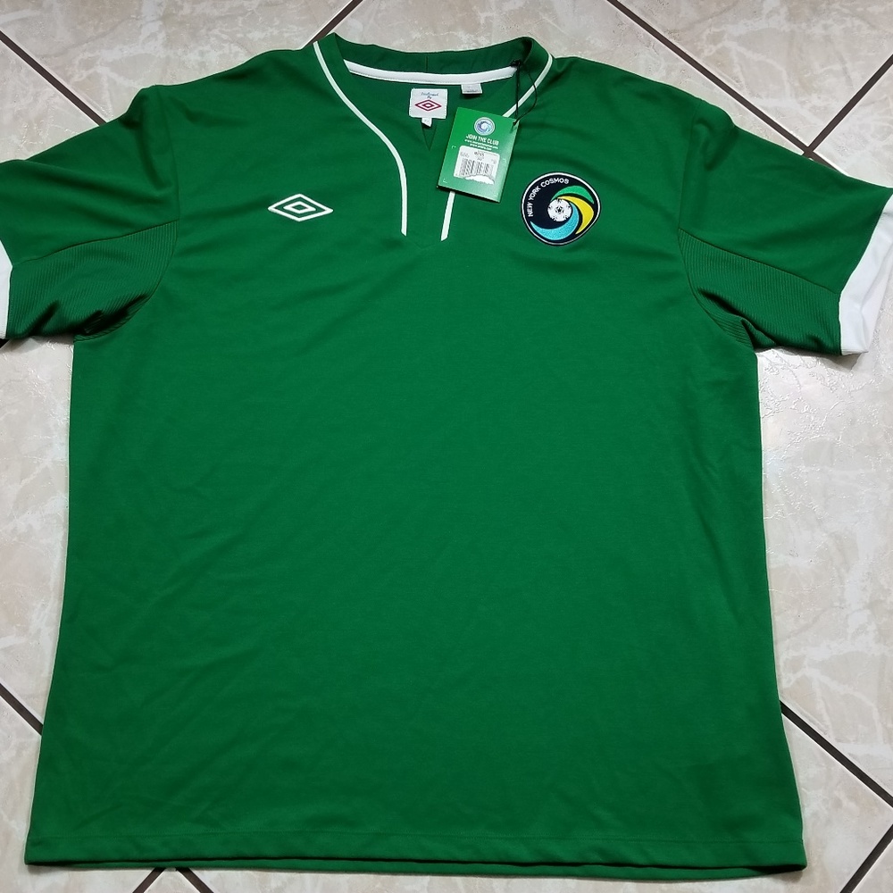 NEW Umbro New york Cosmos Green Soccer Jersey XL